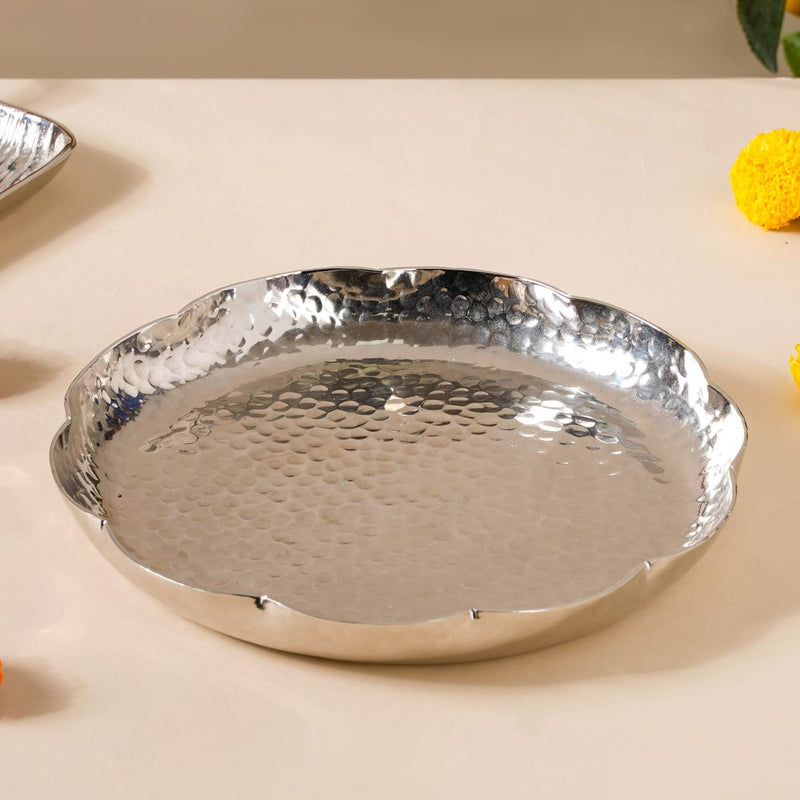 Rakhi Silver Platter Dry Fruits Hamper For Brother Set Of 6