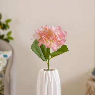 Faux Hydrangea Flower Pink- Faux Hydrangea Flower, Pink Artificial Flower, Decorative Pink Hydrangea, Pink Faux Flower, Hydrangea Decor