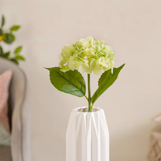 Faux Hydrangea Flower Green- Faux Hydrangea Flower, Green Artificial Flower, Decorative Hydrangea, Green Faux Flower, Hydrangea Decor