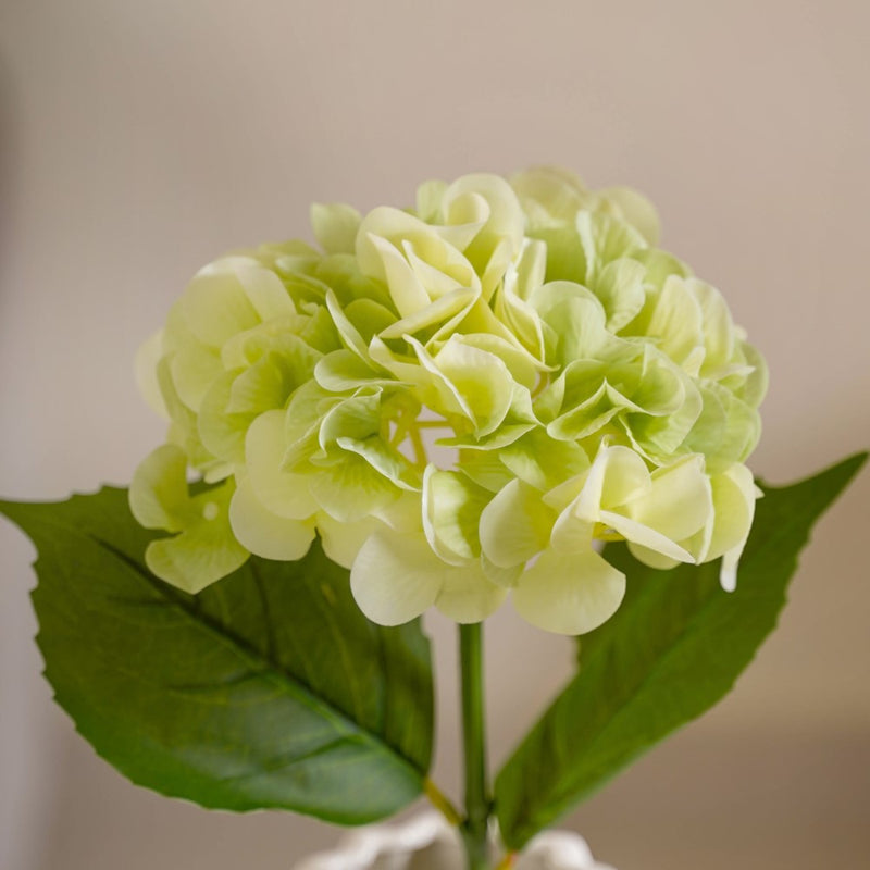 Faux Hydrangea Flower Green- Faux Hydrangea Flower, Green Artificial Flower, Decorative Hydrangea, Green Faux Flower, Hydrangea Decor