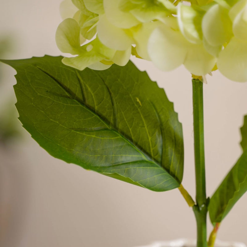 Faux Hydrangea Flower Green- Faux Hydrangea Flower, Green Artificial Flower, Decorative Hydrangea, Green Faux Flower, Hydrangea Decor