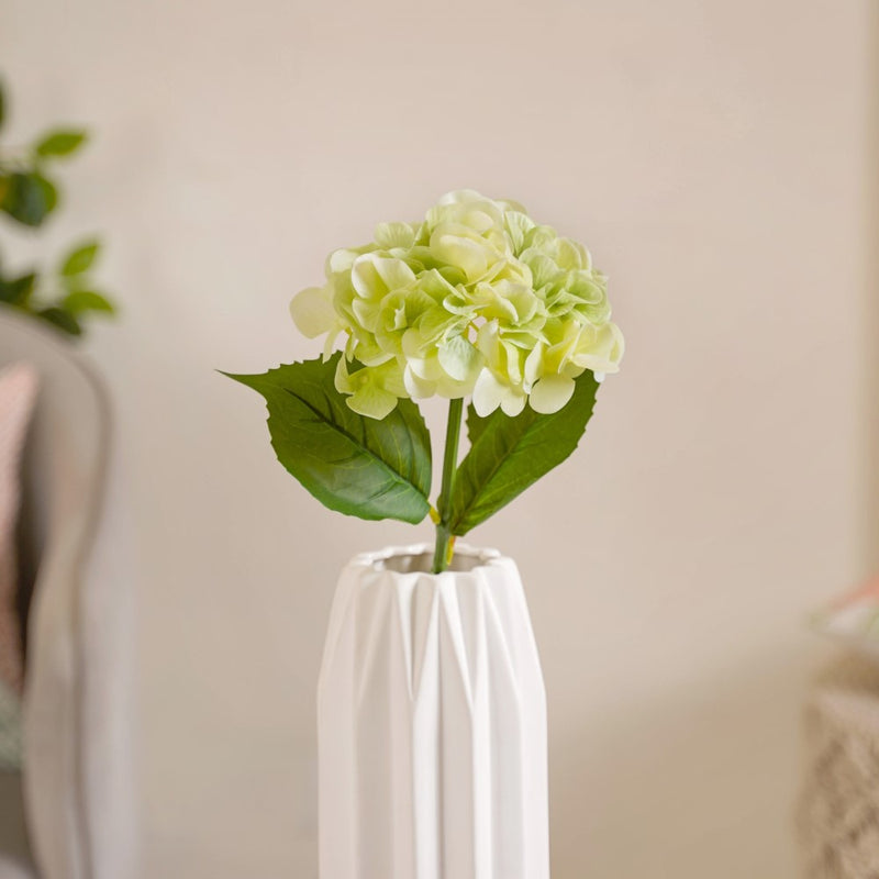 Faux Hydrangea Flower Green- Faux Hydrangea Flower, Green Artificial Flower, Decorative Hydrangea, Green Faux Flower, Hydrangea Decor
