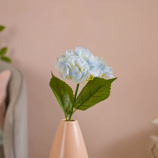 Faux Hydrangea Flower Blue