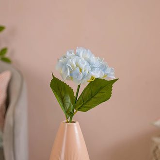 Faux Hydrangea Flower Blue- Faux Hydrangea Flower, Blue Artificial Hydrangea, Decorative Blue Flower, Blue Faux Hydrangea, Hydrangea Decor