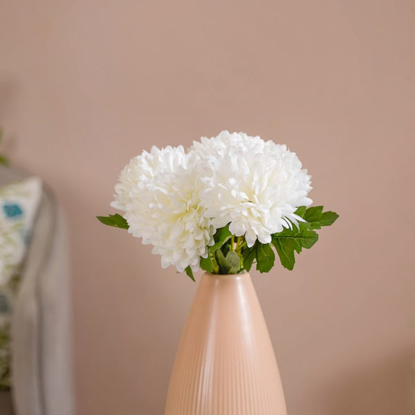 Chrysanthemum Flower White Set Of 5