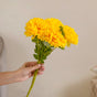 Chrysanthemum Flower Yellow Set Of 5- Chrysanthemum Flower Yellow, Artificial Yellow Flower, Vase Decoration Flower, Room Decor Plant