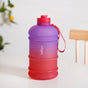 AquaBurst Water Bottle With Motivational Markers Ombre Purple Red 2400ml