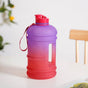 AquaBurst Water Bottle With Motivational Markers Ombre Purple Red 2400ml