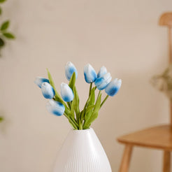 Tulip Flower Blue Set Of 9