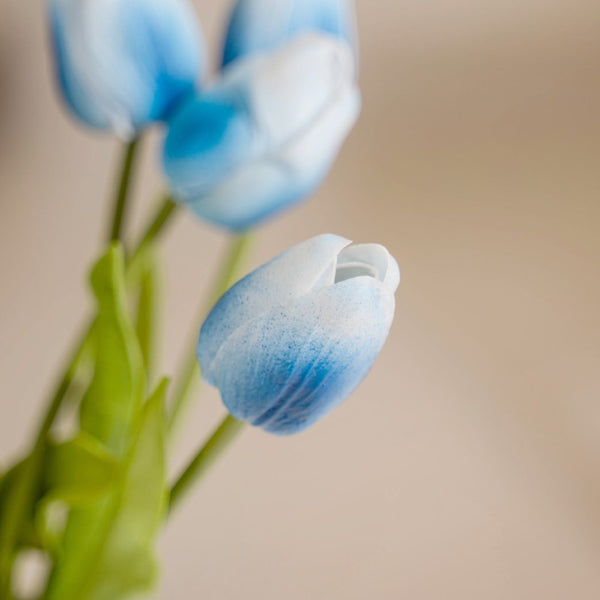 Tulip Flower Blue Set Of 9
