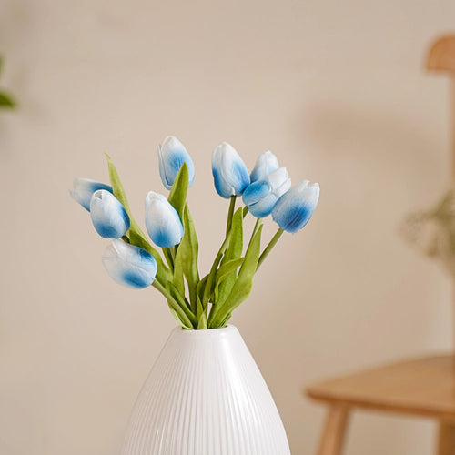 Tulip Flower Blue Set Of 9
