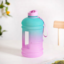 AquaBurst Leakproof Water Bottle Ombre Pink Mint Green 2400ml