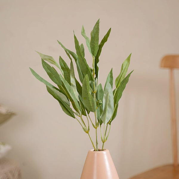 Green Leaf Stem - Artificial flower | Home decor item | Room decoration item