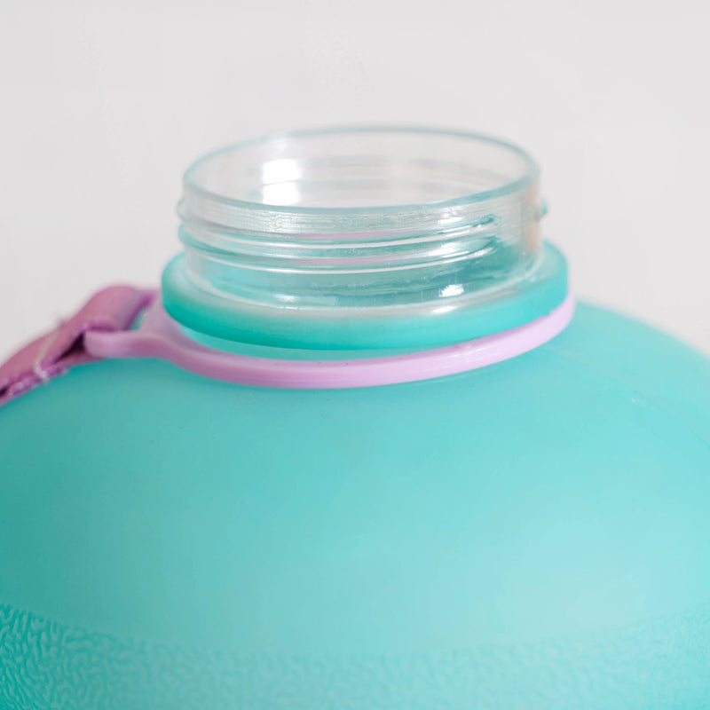 AquaBurst Leakproof Water Bottle Ombre Pink Mint Green 2400ml