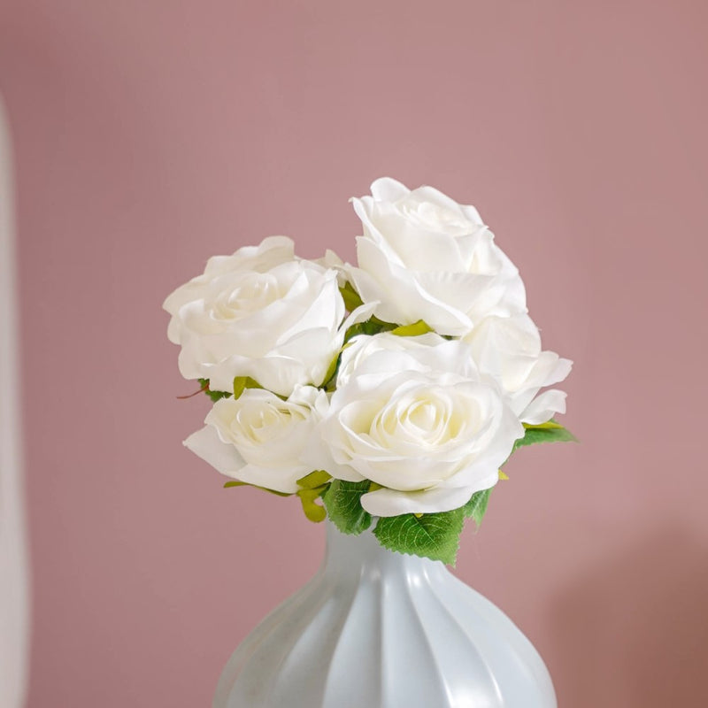 Silk Rose Flower - Artificial flower | Flower for vase | Home decor item | Room decoration item