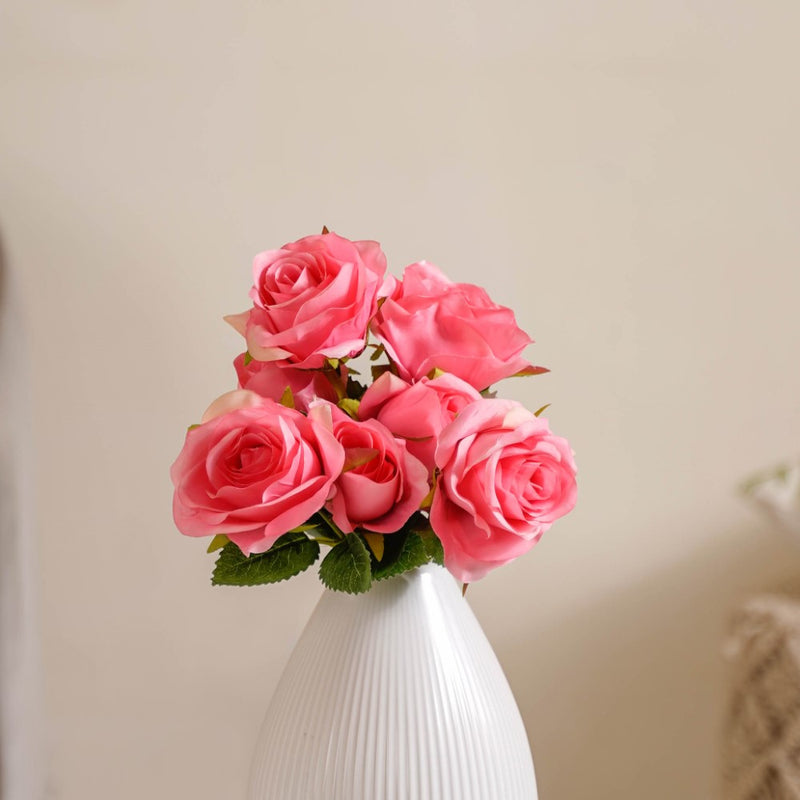 Silk Rose Flower - Artificial flower | Flower for vase | Home decor item | Room decoration item