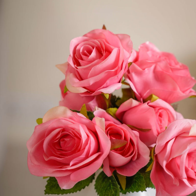 Silk Rose Flower - Artificial flower | Flower for vase | Home decor item | Room decoration item