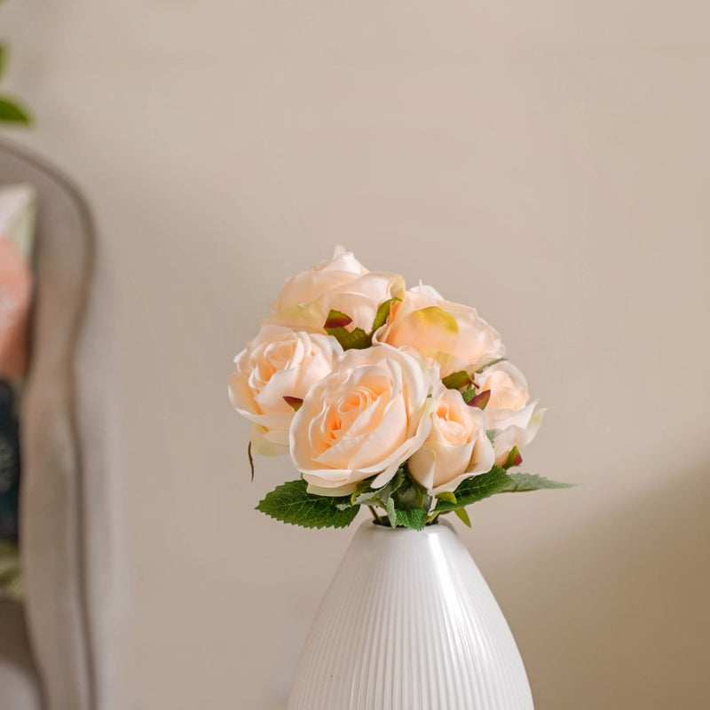 Silk Rose Flower - Artificial flower | Flower for vase | Home decor item | Room decoration item