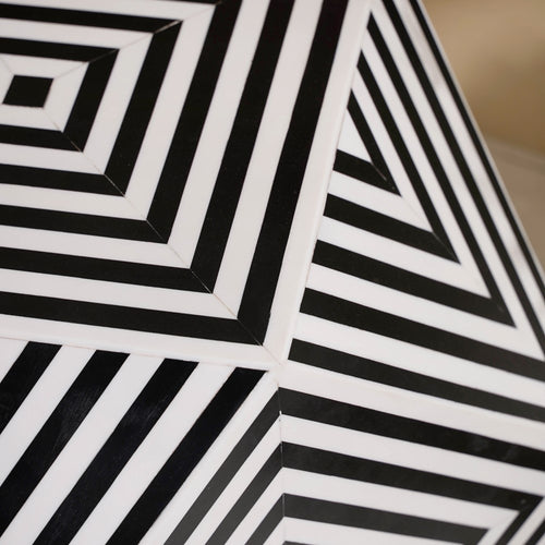 Hexagonal Coffee Table Black & White