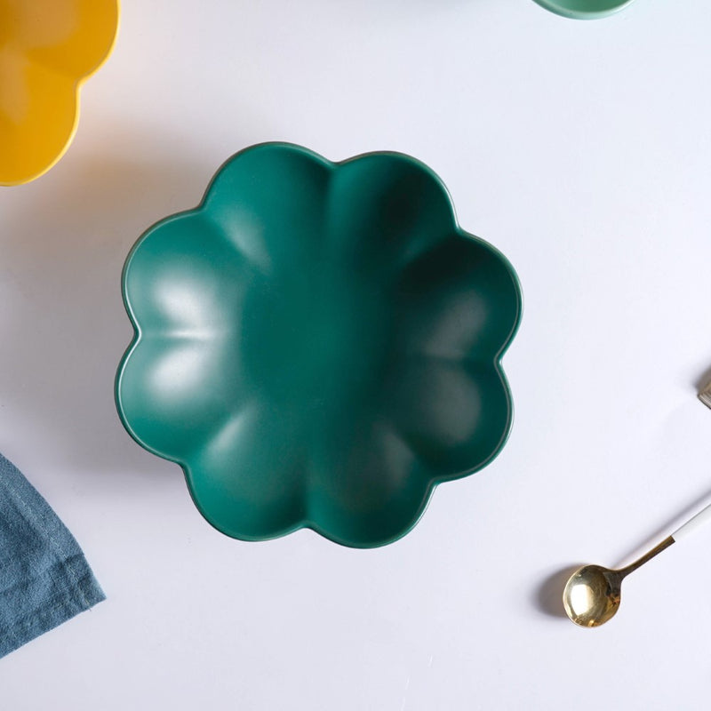 Flower Dish - Bowl, ceramic bowl, serving bowls, noodle bowl, salad bowls, bowl for snacks, large serving bowl | Bowls for dining table & home decor