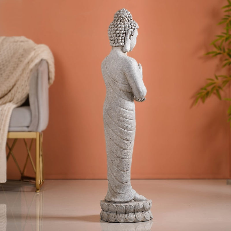 Buddha Statue- Standing Buddha Statue, Meditation Decor, Spiritual Figurine, Zen Home Decor, Buddha Sculpture