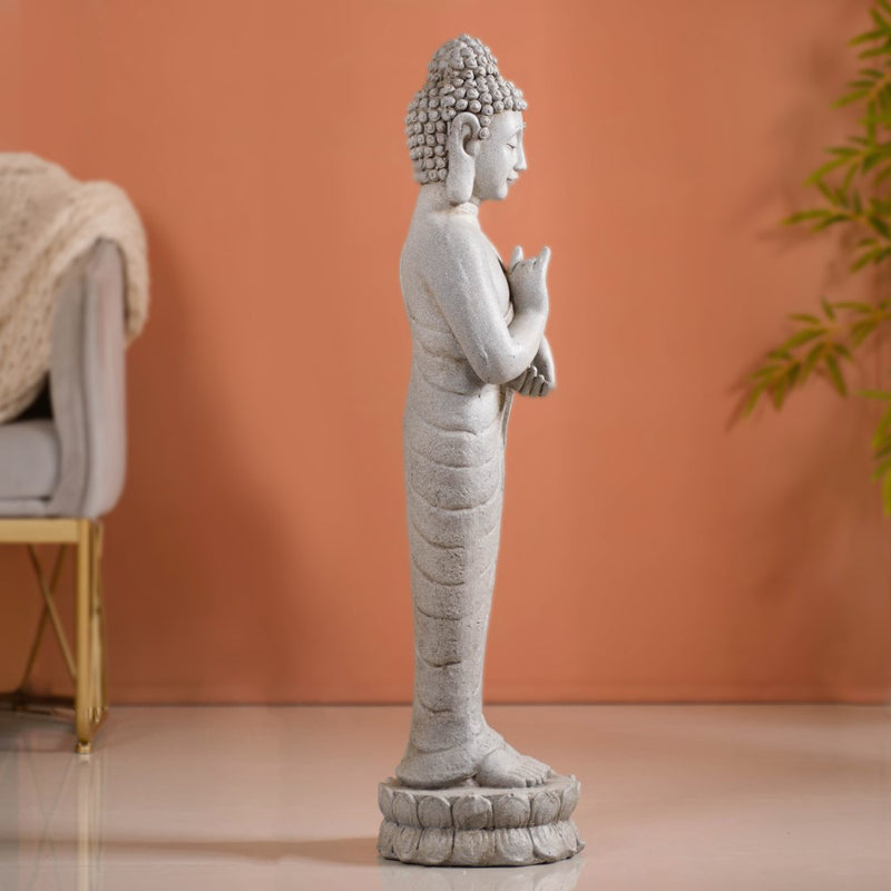 Buddha Statue- Standing Buddha Statue, Meditation Decor, Spiritual Figurine, Zen Home Decor, Buddha Sculpture