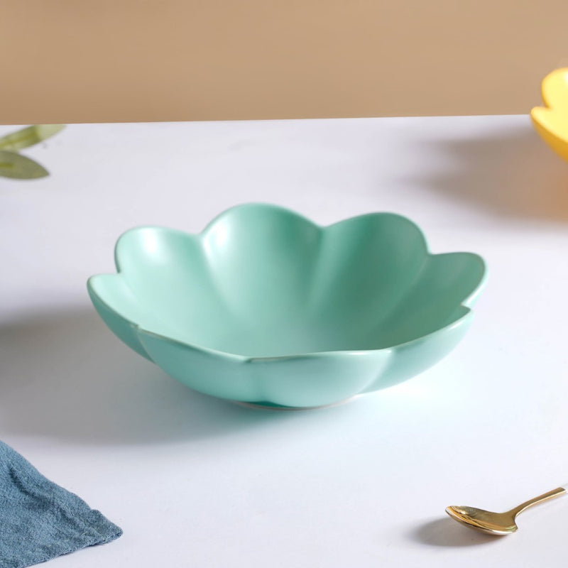 Flower Dish - Bowl, ceramic bowl, serving bowls, noodle bowl, salad bowls, bowl for snacks, large serving bowl | Bowls for dining table & home decor
