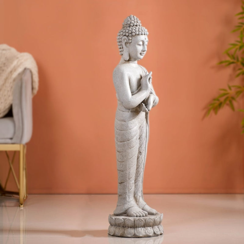Buddha Statue- Standing Buddha Statue, Meditation Decor, Spiritual Figurine, Zen Home Decor, Buddha Sculpture
