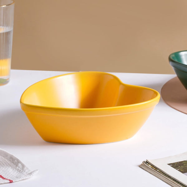 Hearty Ceramic Bakeware Yellow 7.8 Inch