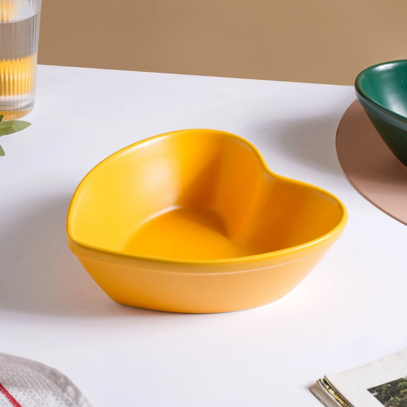 Hearty Ceramic Bakeware Yellow 7.8 Inch