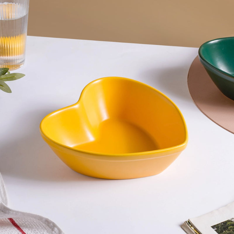 Hearty Ceramic Bakeware Yellow 7.8 Inch