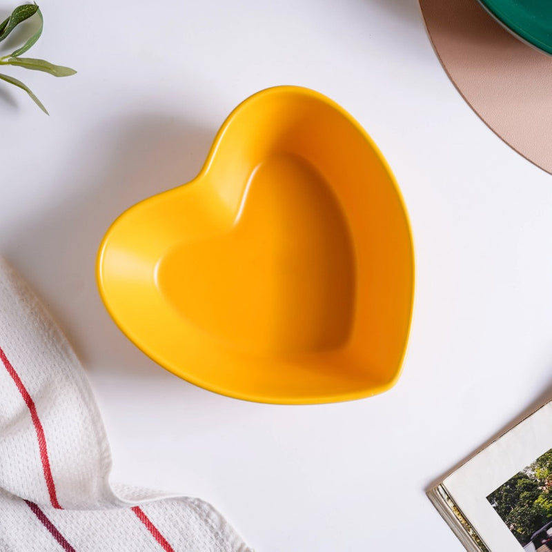 Hearty Ceramic Bakeware Yellow 7.8 Inch