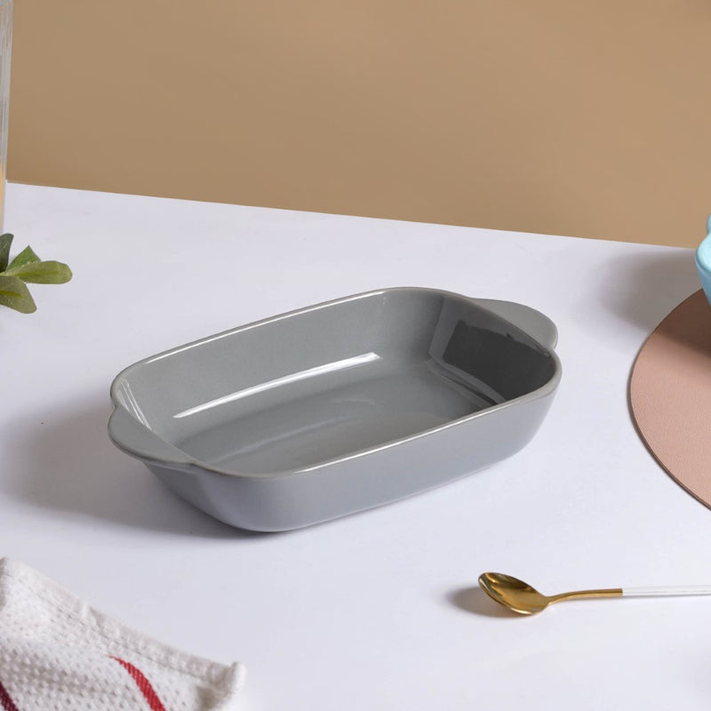 Microwave Oven Baking Dish Grey 8.5 Inch - Baking Dish