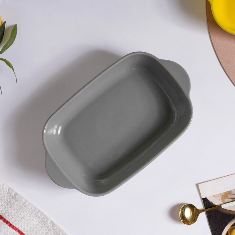 Microwave Oven Baking Dish Grey 8.5 Inch - Baking Dish
