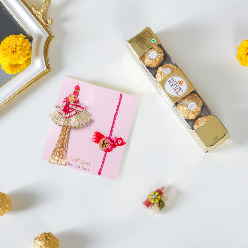 Party Time Glasses Rakhi Gift Set Of 5 For Him & Her