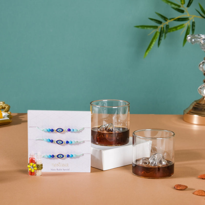 Raise A Toast Rakhi Hamper Set Of 4