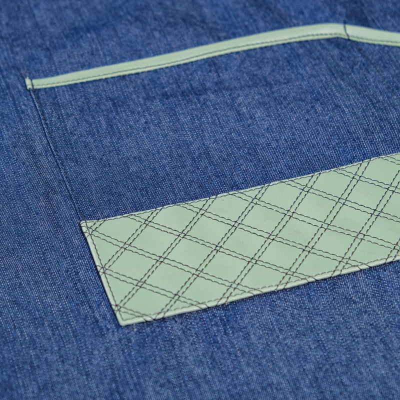 Kitchen Apron With Pockets Mint Green