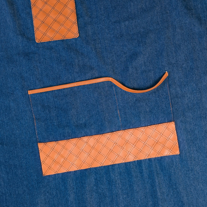 Denim Apron for Men Tan Brown