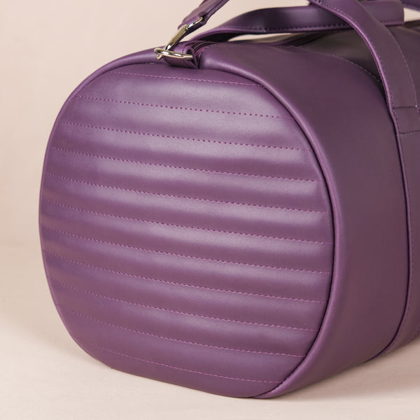 Sporty Duffel Bag Purple Large 17x9 Inch