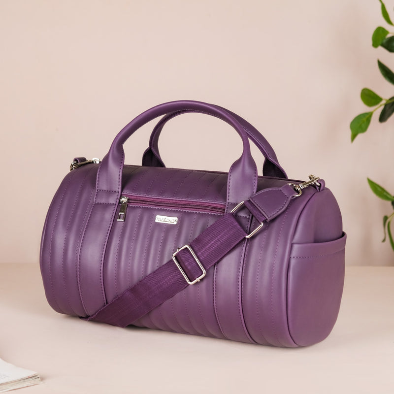 Sporty Gym Duffel Bag Purple Set Of 2
