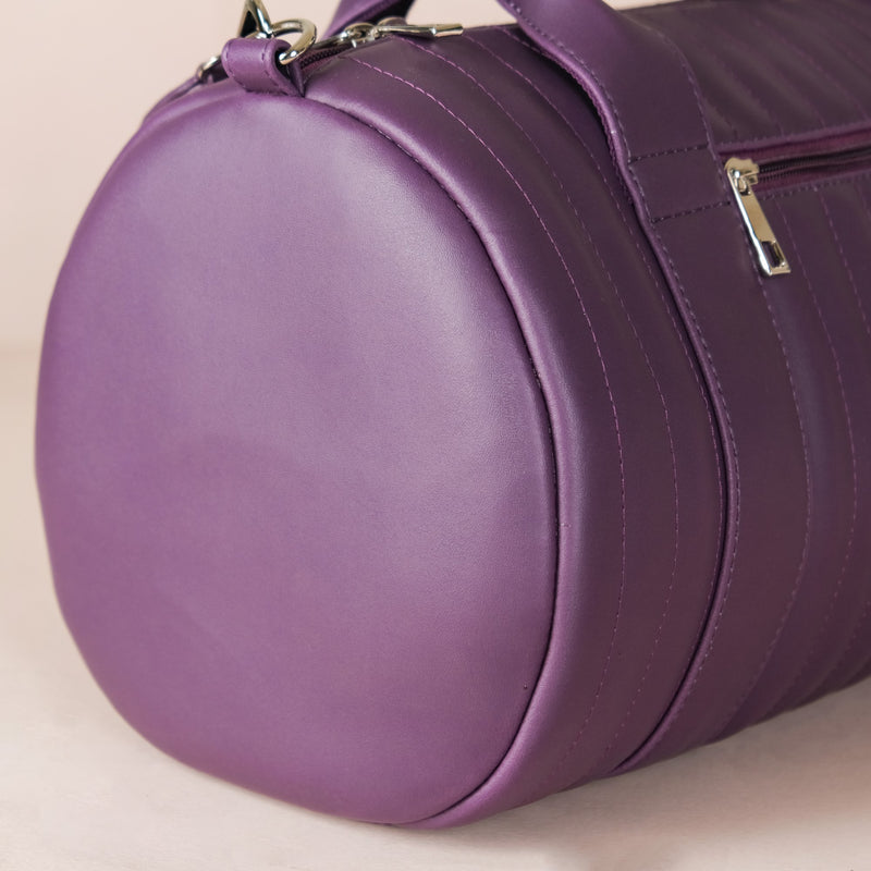 Sporty Gym Duffel Bag Purple Small 14x11 Inch