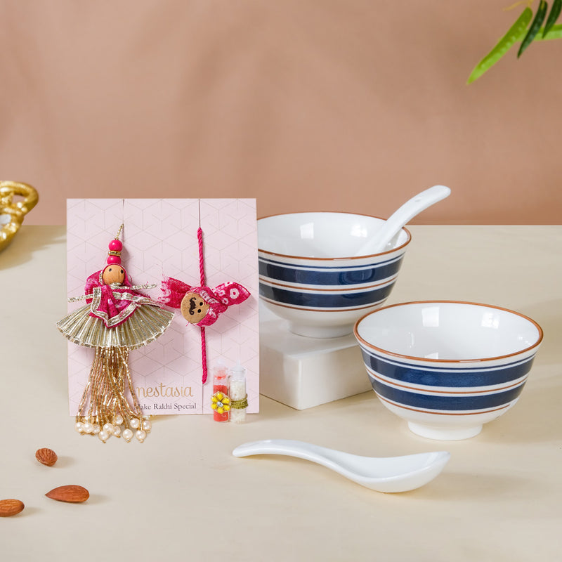 Soup Snack Rakhi Hamper For Siblings Set Of 8