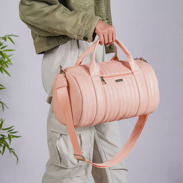 Travel Duffel Bag Pink Small 14x7 Inch