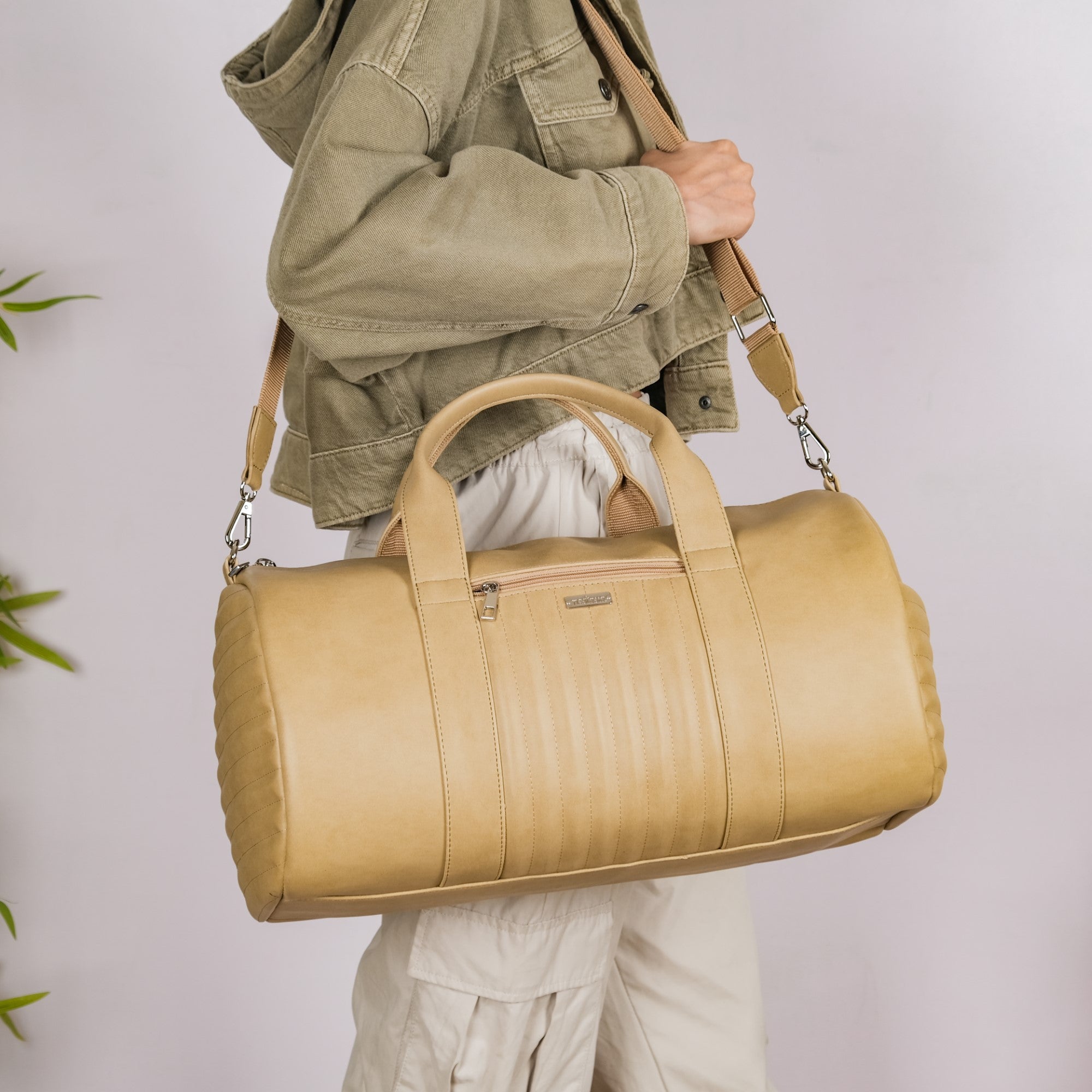 Mini Boston Bag Women's Leather Barrel Bag Handmade 