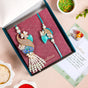 Aqua Bloom His Her Rakhi Lumba Gift Set