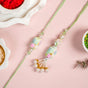 Iridescent Bhai Bhabi Rakhi And Lumba Gift Set