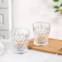 Regal Cut Embossed Glass Set Of 6 245ml
