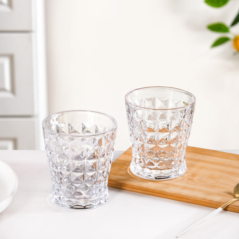 Textured Drinking Glass Set Of 6 245ml