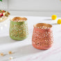 Festive Tealight Candle Holder Set Of 5- Floral Tealight Holders, Set of 5 Candle Holders, Decorative Tealight Holders, Floral Candle Decor, Tealight Holder Set