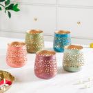 Festive Tealight Candle Holder Set Of 5